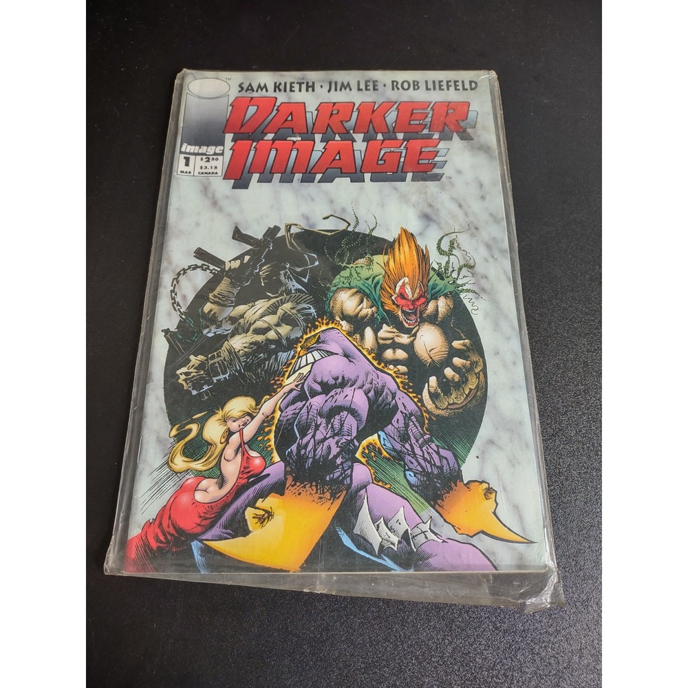 Darker Image #1 Gold SEALED with Bloodwulf Card (Image Comics March 1993)